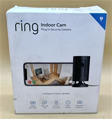RING INDOOR CAM PLUG-IN HD SECURITY CAMERA WITH TWO-WAY TALK - BLACK